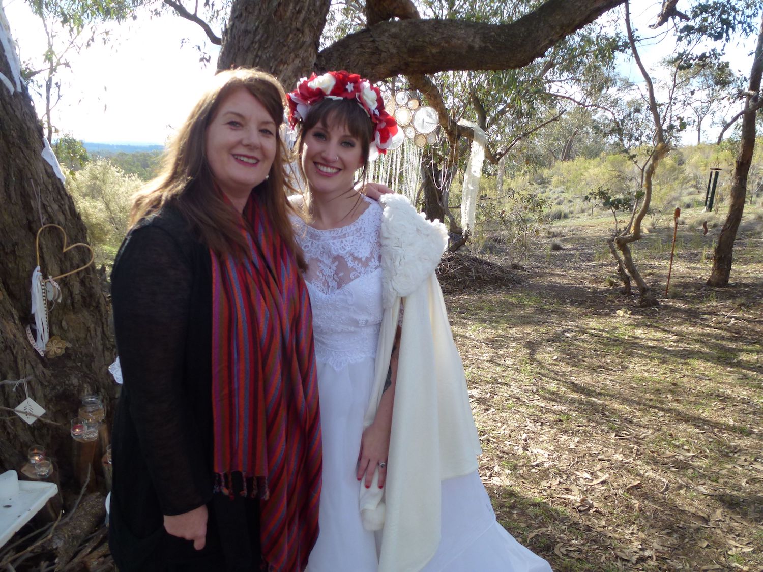 Genevieve Messenger Marriage Celebrant and funeral celebrant of Daylesford, Ballan, and Trentham with bride